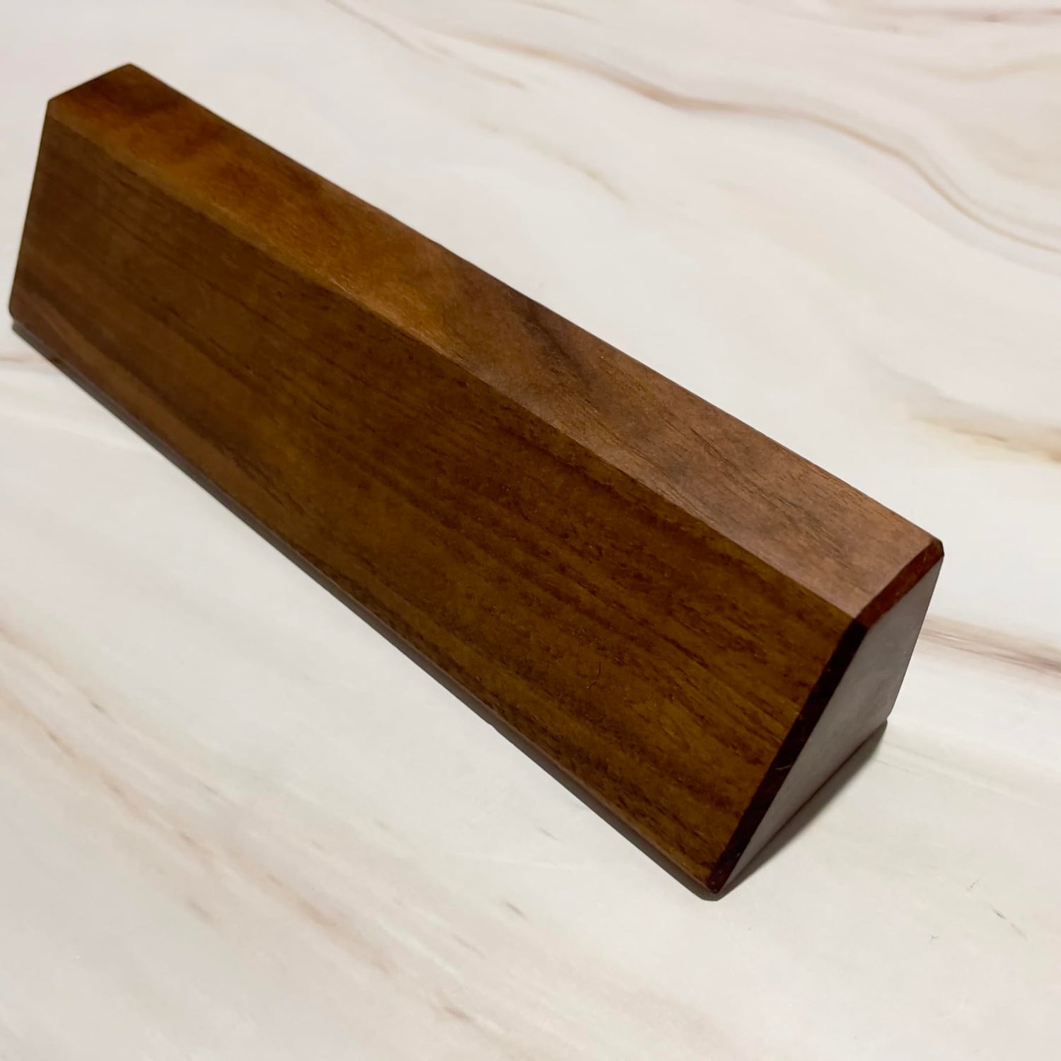 Wooden Solid Walnut Blank Desk Nameplate, Wooden Nameplate, DIY Personalizable Wooden Name Plaque for Office, Classroom or Gift (6" x 2") Generic