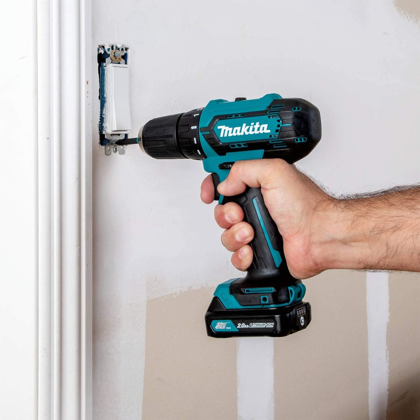 Makita FD09R1 12V max CXT® Lithium-Ion Cordless 3/8" Driver-Drill Kit (2.0Ah) - WoodArtSupply