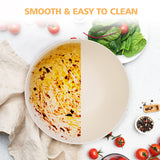 ShineMe Salad Bowl with Lid, Natural Bamboo Fiber Serving Bowls Set of 3 with Utensils & Lids, Mixing Bowls for Preparing, Storing and Serving for ShineMe