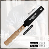 QYQRQF Small Hand Saw, 6 Inch Japanese Pull Saw with Double Edges 15/17 TPI Flush Cut Saw for Woodworking DIY Projects QYQRQF