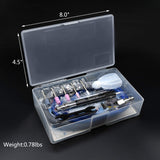 SHININGEYES 1/8" Micro Air Grinder, Pneumatic Micro Air Pencil Die Grinder Polishing Tool Kit for Polishing, Grinding, Drilling Shiningeyes