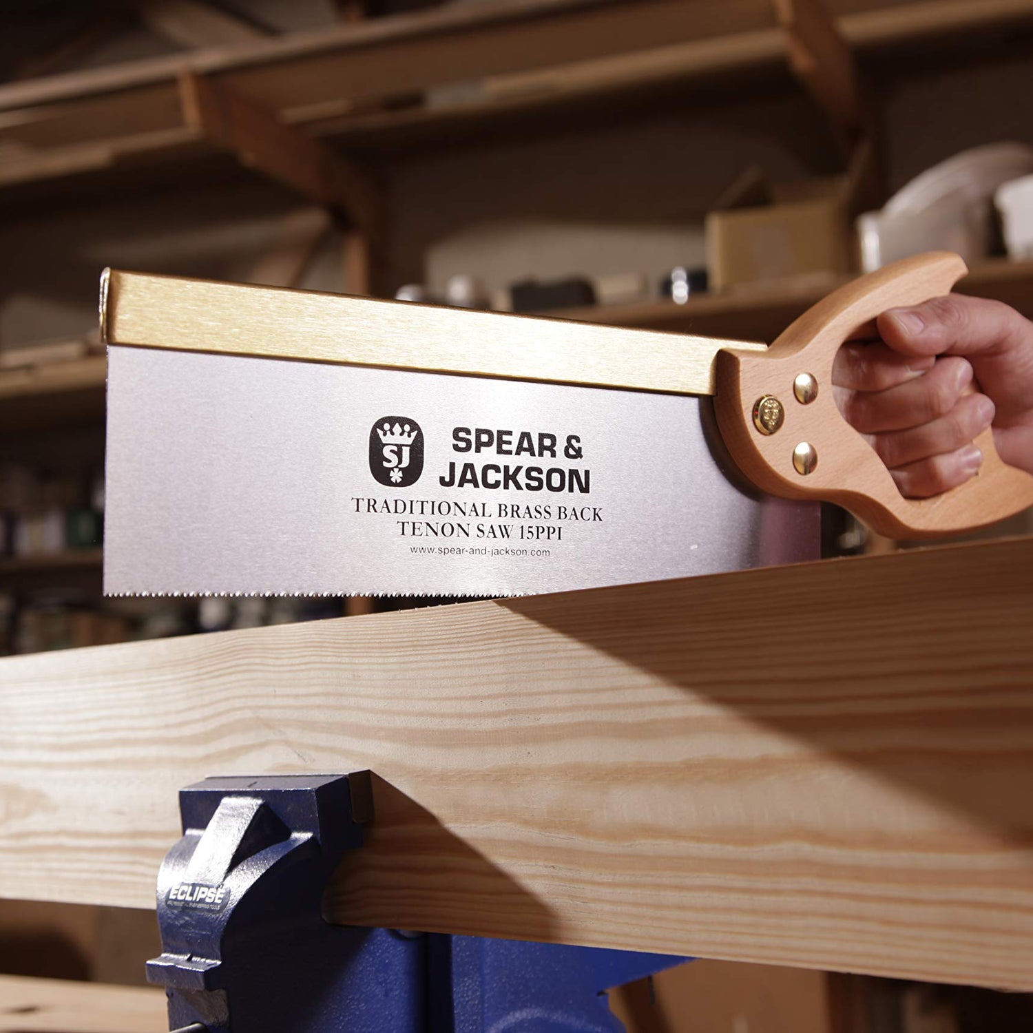 Spear & Jackson 9540B-91 Traditional Brass Back Tenon Saw, 10" x 15", Brown/Silver Spear & Jackson