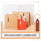 Wavyknot 100 Pcs PU Leather Key Fobs Kit Blanks DIY Laser Engraving Keychain for Leather Keychain Making Supplies(Colorful, 3.7 x 0.7 Inches) Wavyknot