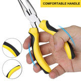 TOPLINE 5-Piece Pliers Set, Pliers Tool Set Included 8" Groove Joint Pliers, 7" Linesman Pliers, 6" Long Nose Pliers, 6" Slip Joint Pliers, 6" Topline