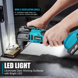 Cordless Oscillating Tool for Makita 18V Battery, 6 Variable Speed Brushless-Motor Tool, Oscillating multi tool kit for Cutting Wood Drywall Nails DIYtoolifz