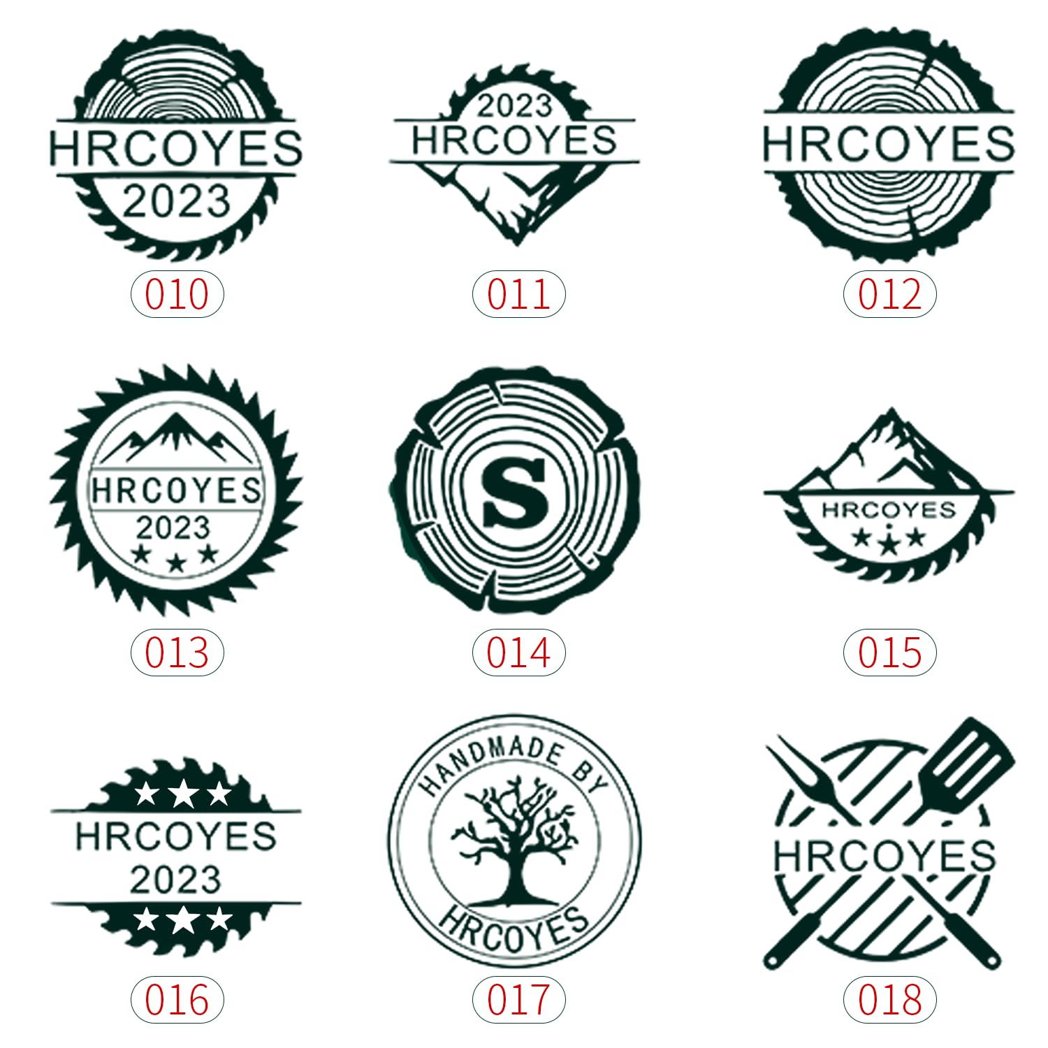 Personalised Wood Branding Iron with Custom Logo Stamp and Long Handle for DIY Projects Generic