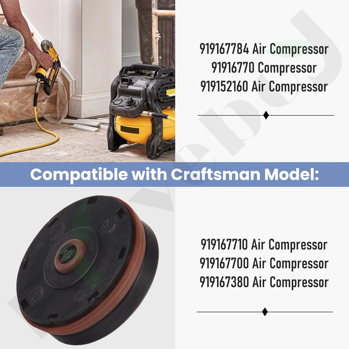 N008792 Air Compressor Regulator Repair Kit - by Braveboy, Compatible with Porter Cable/Craftsman/D-ewalt, Replacement D55155 D55167 D55684 23400S Braveboy