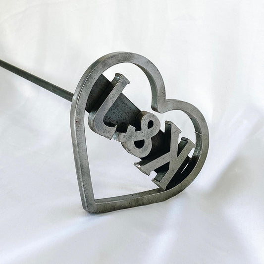 Custom Heart Branding Iron for Wood Crafts and BBQ by The Heritage Forge - WoodArtSupply