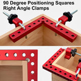 Utoolmart 90 Degree Positioning Squares Right Angle Clamps, Corner Clamps for Woodworking 5.5"x 5.5"(14 x 14cm), Aluminum Alloy Carpenter Clamping Utoolmart