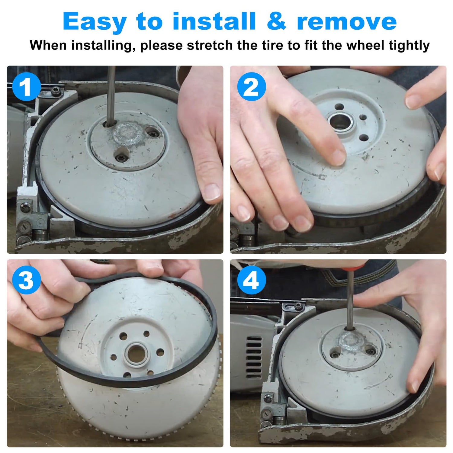 45-69-0030 Band Saw Tire FOR Milwaukee BandSaw Compact Pulley Tires 2629-20 6242-6 2429-20 (4.0" Diameter Tires)- 2 Pack Kscjdg