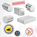 REALTH Square Magnets Neodymium Rare Earth Magnets for Research Industrial Purposes Educational(MCB1206) Realth