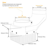 Daedalus NL330 CNC Dust Shoe, 80mm, White Daedalus