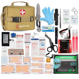 Surviveware Survival First Aid Kit - Emergency Preparedness at Home, Car, Office, Hiking, Camping & Outdoors Activities - 180 pcs Medical Supplies Surviveware