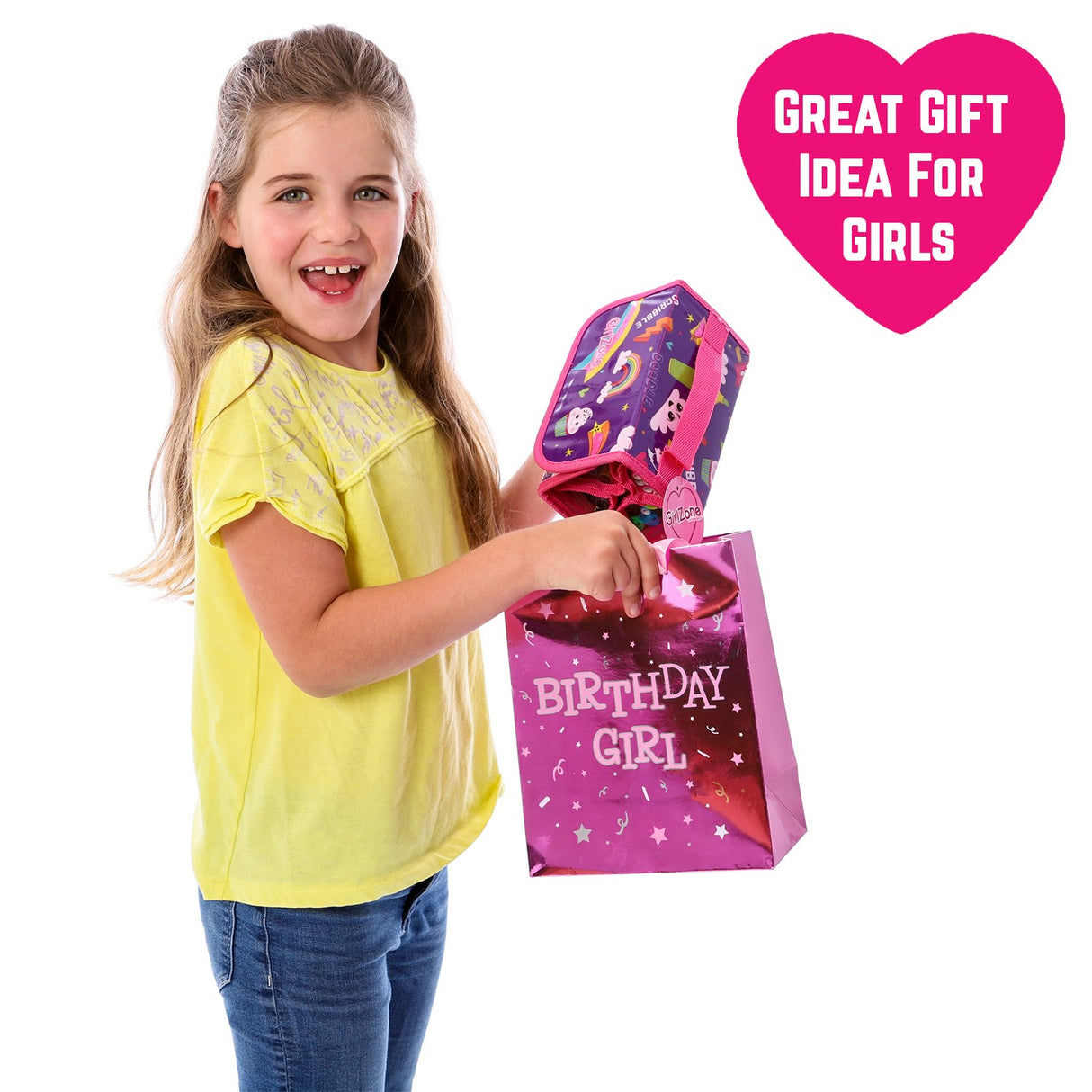 GirlZone Arts and Crafts Fruit Scented Markers and Pencil Case For Girls, Great Gifts For Girls GirlZone