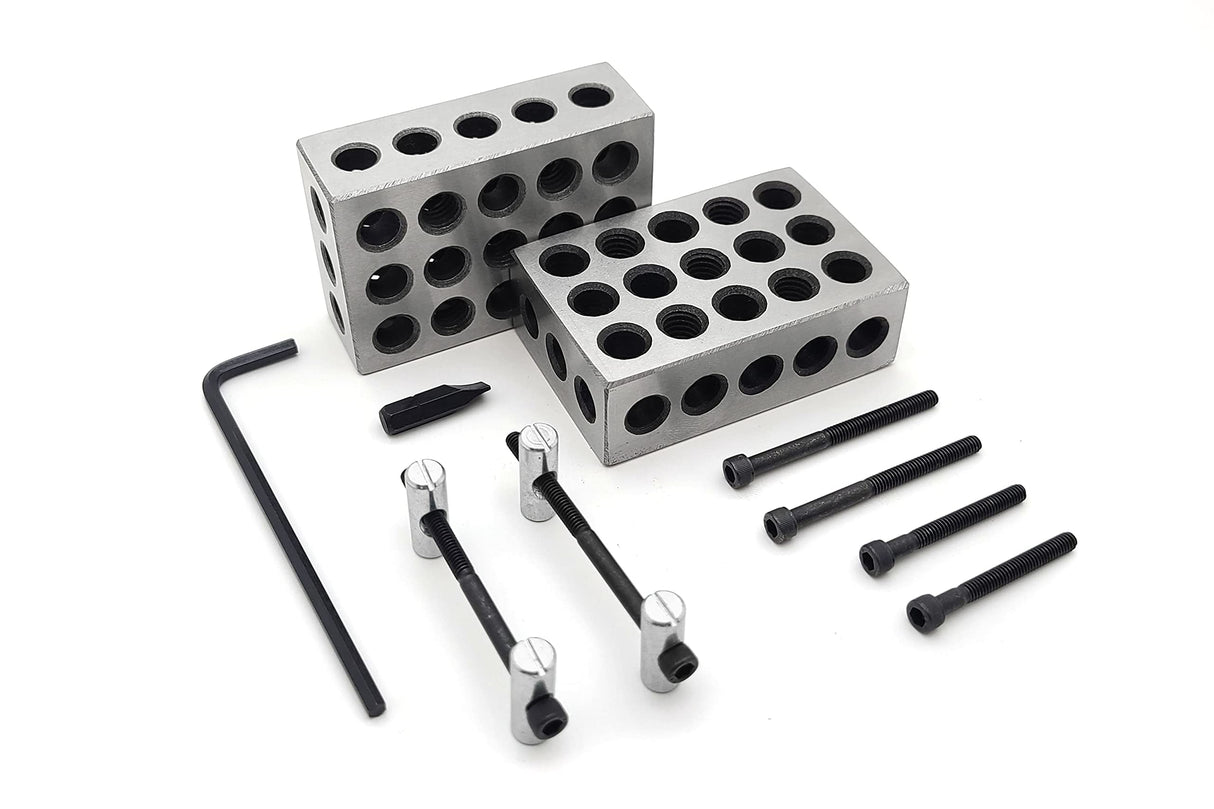Taytools Pair Hardened Steel 123 Blocks and Attachment Hardware Kit Taytools