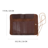 Amosfun Wood Carving Knife Tools Leather Whittling strop Blades Set- 1pc Knives Roll Up Bag Portable Lightweight Storage Bag Organizer Case for Amosfun