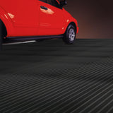 tonchean Garage Rubber Floor Mat Heavy Duty Rubber Flooring Rolls Under Car Garage Mat Non-Slip Rubber Floor Protector Mat for Workshop Trailer tonchean
