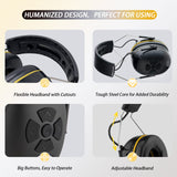 inf protear (Upgraded E6850 Bluetooth Hearing Protection with Integrated Microphone, High-Fidelity Speakers,48H+Playtime, Ideal Ear Muffs for Noise inf protear