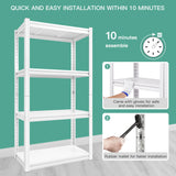 Raybee Storage Shelves Heavy Duty Garage Shelving Adjustable Metal Shelving Units and Storage Shelf 4 Tier Storage Pantry shelves for Closet kitchen Raybee