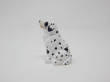 Selsela Dalmation Spotted Dog Puppy Figurine Statue Miniature Small Wood Carving Home Decor Small Animals Pet Selsela