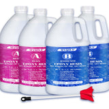 Myqiuf Epoxy Resin Kit, 4 Gallon Epoxy Resin Crystal Clear Not Yellowing No Bubble Self Leveling for DIY Molds Wood Jewelry Table Tops Bar Top Myqiuf