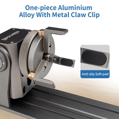 ALIENCELL RR1 Rotary Roller,180° Angle Adjustment Jaw Roller, Compatible with Most Laser Engraver Machine for Engraving Cylindrical Object Boxes, - WoodArtSupply