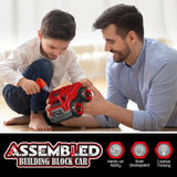 4-in-1 Take Apart Toys Truck with Electric Drill, DIY Assembly Fire Truck Toy Vehicles, Kids STEM Building Educational Cars Toys, Birthday Gifts for Toyk