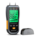 Wood Moisture Meter for Lumber,MESITOOL Pin Moisture Detector for Drywall,Wood Moisture Tester Floor Carpet,Firewood Moisture Meter for Concrete and MESITOOL