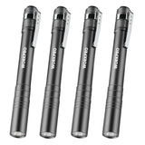 WORKPRO LED Pen Light, Aluminum Pen Flashlights, Pocket Flashlight with Clip for Inspection, Emergency, Everyday, 8AAA Batteries Include, WORKPRO