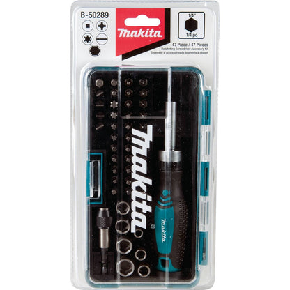 Makita B-50289 47 Pc. Ratchet and Bit Set - WoodArtSupply