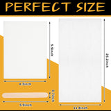 27 Pieces Wood Wax Applicator, Includes 15 White Non-Woven Pads 2 Terry Cloth Buffing Towels and 10 Stirring Sticks for Polishing Cutting Board and Oudain