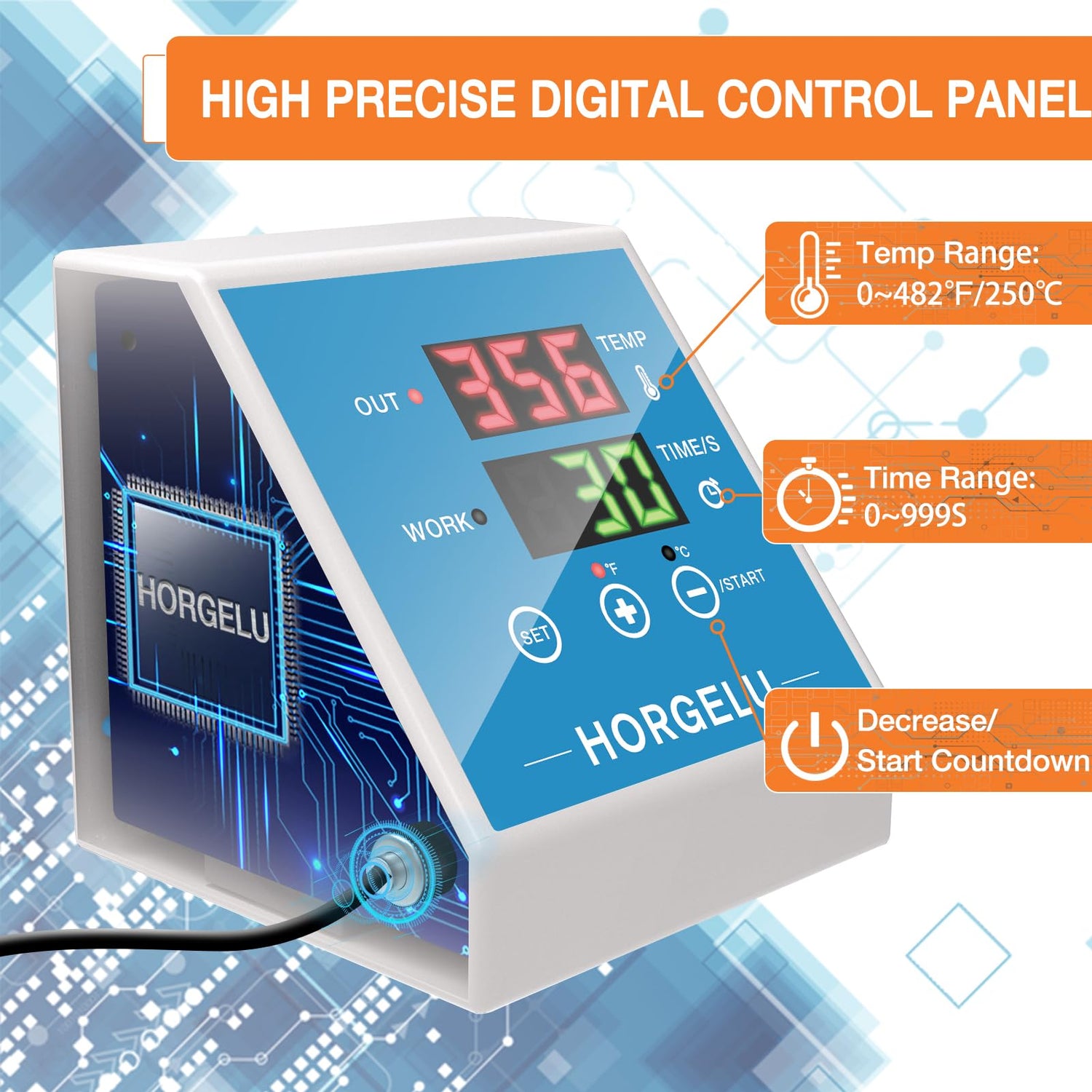 HORGELU 5 in 1 Heat Press Machine 12x15 Inch Heat Transfer Machine 360-Degree Swing Away Multifunction Digital Sublimation Combo Heat Press for T Horgelu