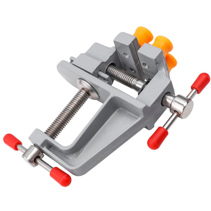Yakamoz Mini Bench Vise Small Table Vice Clamp on Vise Drill Press Vise Workbench Vice for Jewelry Making Wood Carfit DIY Breads Watch Repairing