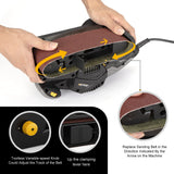 Jellas 3 × 21-Inch Belt Sander with Dust Bag, 7Amp Sander Machine with Variable-speed Control, 2 in 1 Vacuum Adapter, 10Feet (3 meters) Length Power Jellas
