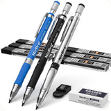 Nicpro 11 Pieces 2mm Mechanical Pencil Set, 3 PCS Carpenter Drafting Pencil 2.0 mm for Art Drawing Writing Sketching Construction with 6 Tube Nicpro