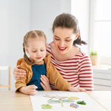 WEBEEDY Make 2 Dragonfly Glass Mosaic Kit Creativity DIY Mosaic Glass Kit for Kids Adults Include Glass Mosaic Tiles, Wooden Chips, Ribbon WEBEEDY