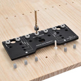 GOINGMAKE Shelf Pin Jig 1/4 Inch Aluminum Alloy Shelf Pin Drilling Jig Drill Guide for Straight Holes Shelf Pin Drilling Jig Cabinet Hardware Jig goingmake