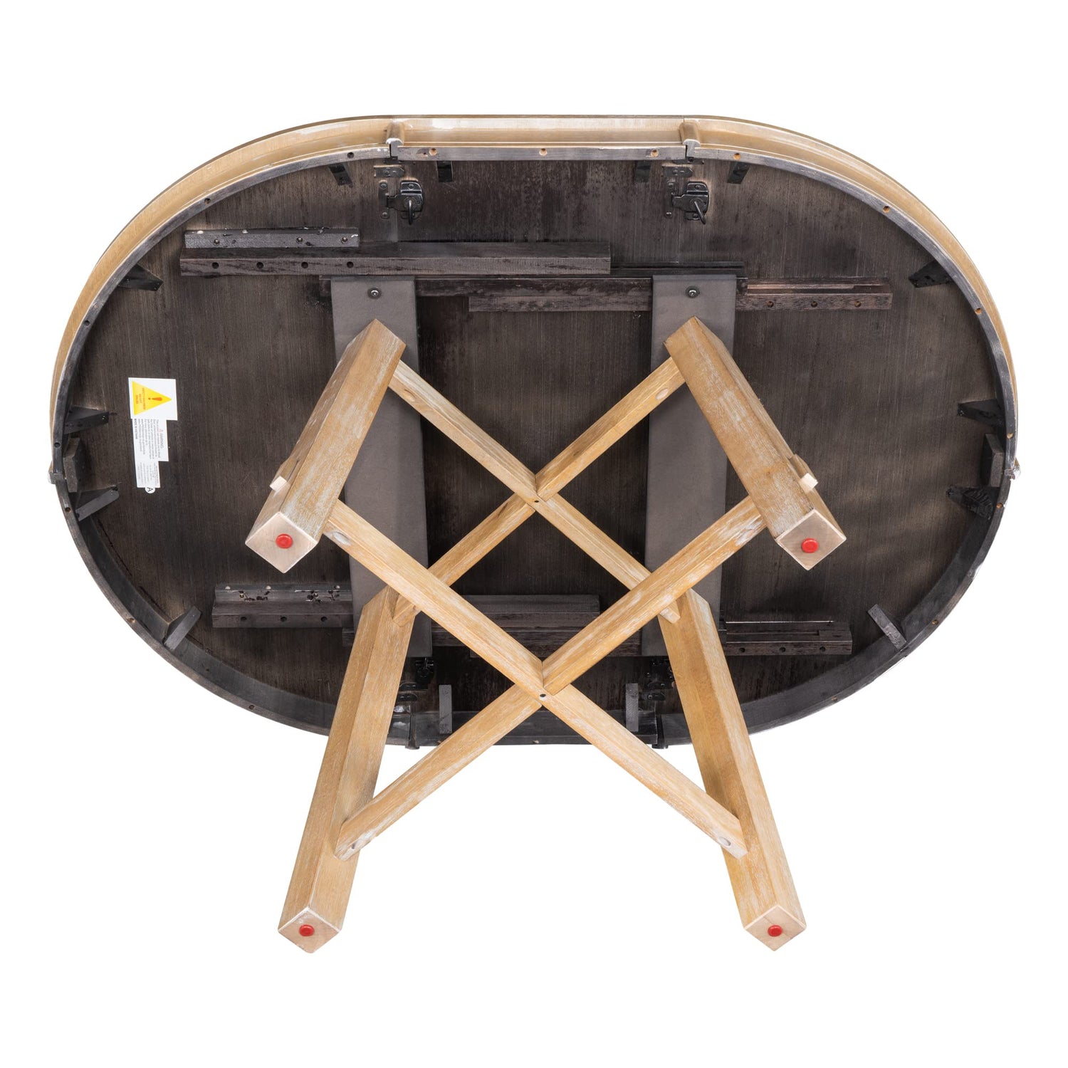 LUMISOL Wooden Dining Table, Farmhouse Round Extendable Dining Table with 16”Leaf, 42”-58” Round Kitchen Table for Dining Room, Living Room, Natural LUMISOL