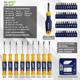 SUNHZMCKP Magnetic Screwdriver Set 66-Piece, S2- Alloy Tool Steel, Includes Slotted/Phillips/Torx Mini Precision Screwdriver, Replaceable Screwdriver SUNHZ MCKP