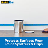 Scotch Painter's Tape Blue Pre-taped Painter's Plastic, Unfolds to 24 inches x 30 yards, PT2093EL-24 Scotch