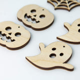20 Halloween Unfinished Wood Laser Cut Earring Earrings Jewelry Crafts Blanks Owl,Ghost,Moon,Cat,Spider,Spiderweb,Pumpkin,Bat,Witch Hat,Tombstone Texan Wood Crafts