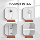 Superday Locking Metal Cabinet 72"×36"×18", Tall Storage Cabinet with 2 Doors and 4 Shelves, Large Metal Steel Utility Cabinet for Office File Superday