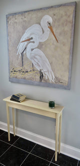 36" Narrow Console Sofa Table - Unfinished with Tapered Legs Generic