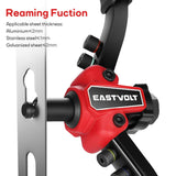 Eastvolt Rivet Nut Tool, 3 in 1 Hand Rivet, Rivet Gun Rivet Nut Tool Reamer 3 in 1 Set, Including 60Pcs Rivet Nuts, 6 Metric & SAE Mandrels and 2 Eastvolt