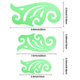 6 Pieces Plastic French Curve Ruler Multi-Function Comic Template Tool Set for Drafting Drawing Template, 6 Assorted Sizes TecUnite