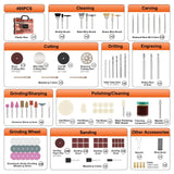 480Pcs Rotary Tool Accessories Kit, GOXAWEE 1/8 inch Shank Rotary Tool Accessory Set, Multi Purpose Universal Kit for Cutting, Drilling, Grinding, GOXAWEE