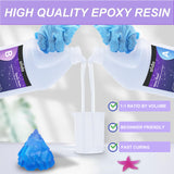 Alida 1 Gallon Crystal Clear Epoxy Resin Kit, No Bubbles Odor & Yellowing, Self Leveling 1:1 Mix for DIY Jewelry, Table Top, Art Casting, Jewelry, alida