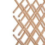 18-Bottle Trimmable Wine Rack Lattice Panel Inserts in Unfinished Solid North American Alder American Pro Decor