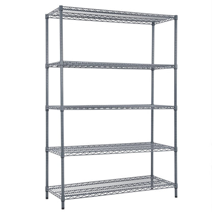 Land Guard 5 Tier Storage Racks and Shelving - 48" L x 20" W x 72" H Heavy Steel Material Pantry Shelves - Each Unit Loads 350 Pounds Wire Shelf, - WoodArtSupply