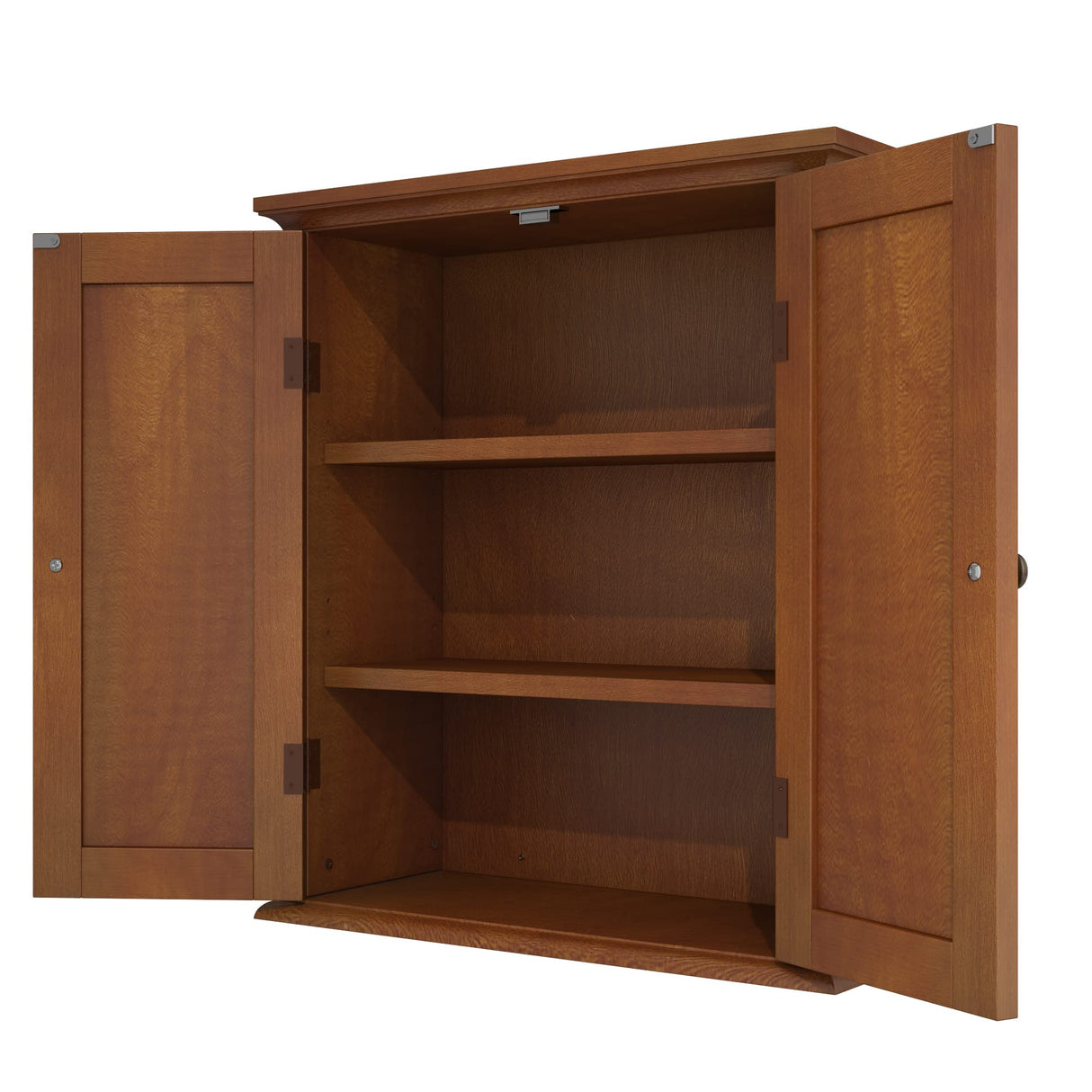 ChooChoo Bathroom Wall Cabinet, Over The Toilet Space Saver Storage Cabinet, Medicine Cabinet with 2 Door and Adjustable Shelves, Cupboard (Rustic) ChooChoo